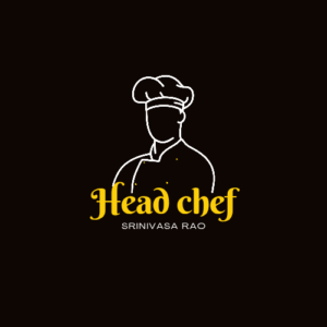 yellow and black minimalist illustration chef logo 20250815 091652 0000